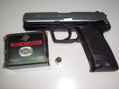 H&amp;K USP .45ACP i Winchester SXT od 230 grs.