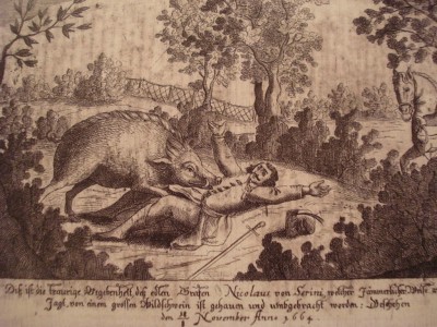 Kuršanečki_lug_-_Pogibija_Nikole_Zrinskog_(1664).jpg